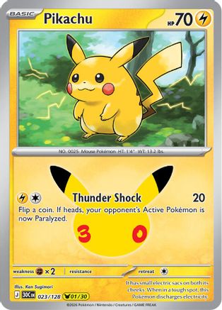 Pikachu (23/128) - ME 30th Celebration Holofoil