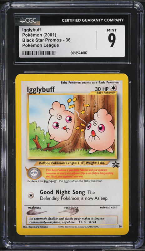 CGC 9 IGGLYBUFF PIKACHU MOVIE PROMO JAPANESE