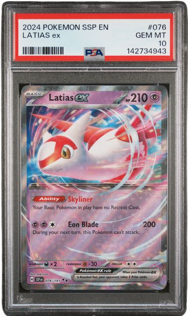 PSA 10 LATIAS EX SURGING SPARKS