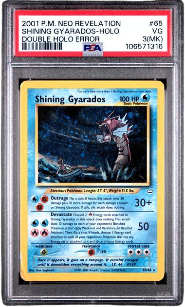 PSA 3(MK) Double Holo Error