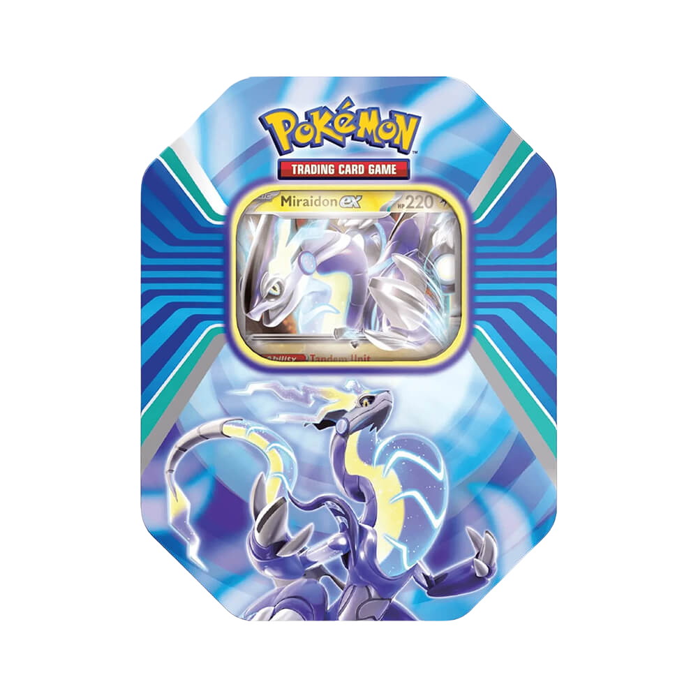 Paldea Legends Miraidon Ex Tin (4 booster packs version)
