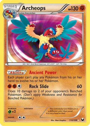 Archeops (110/108) - Dark Explorers Holofoil