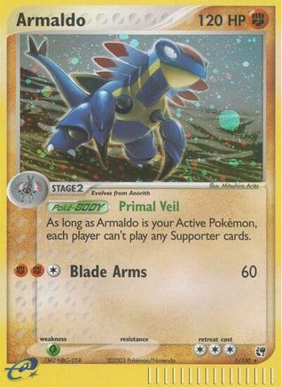 Armaldo (1/100) - Sandstorm Holofoil