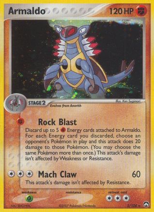 Armaldo (3/108) - Power Keepers Reverse Holofoil