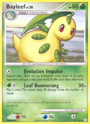 Bayleef (41/123) - Mysterious Treasures Reverse Holofoil