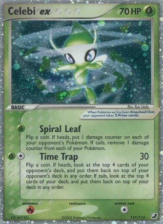 Celebi ex (117/115) - Unseen Forces Holofoil