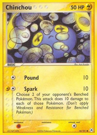 Chinchou (56/101) - Hidden Legends Reverse Holofoil