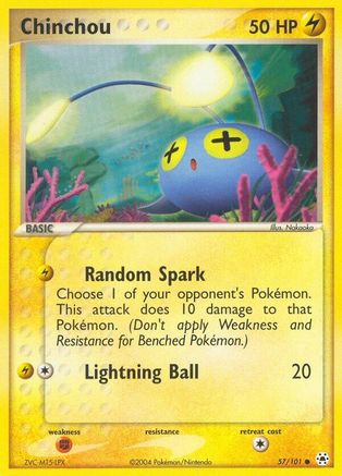 Chinchou (57/101) - Hidden Legends Reverse Holofoil