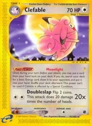 Clefable (41/165) - Expedition Reverse Holofoil