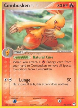 Combusken (29/108) - Power Keepers Reverse Holofoil