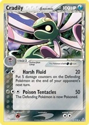 Cradily (Delta Species) (2/110) - Holon Phantoms Holofoil