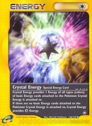 Crystal Energy (146/147) - Aquapolis Reverse Holofoil