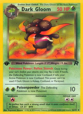 Dark Gloom (36/82) - Team Rocket 1st Edition
