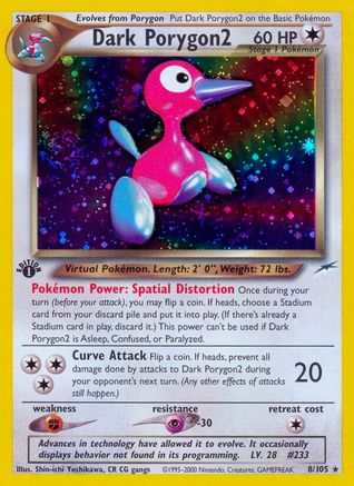 Dark Porygon2 (8/105) - Neo Destiny Unlimited Holofoil