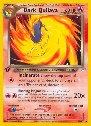 Dark Quilava (39/105) - Neo Destiny 1st Edition