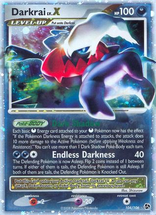 Darkrai LV.X (104/106) - Great Encounters Holofoil