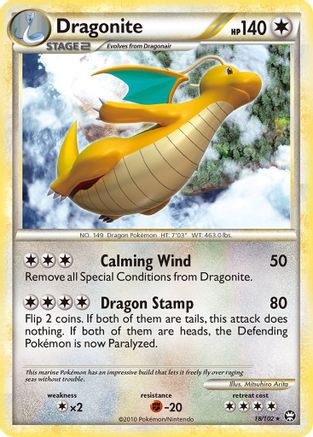 Dragonite (18/102) - Triumphant Reverse Holofoil