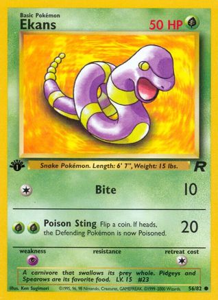 Ekans (56/82) - Team Rocket 1st Edition