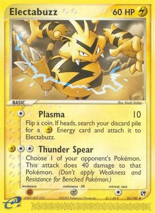 Electabuzz (35/100) - Sandstorm Reverse Holofoil