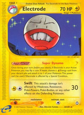 Electrode (8/147) - Aquapolis Reverse Holofoil