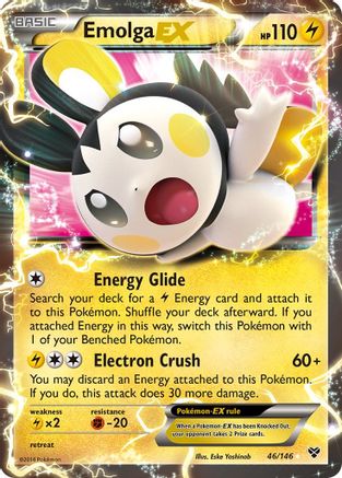 Emolga EX (46/146) - XY Base Set Holofoil
