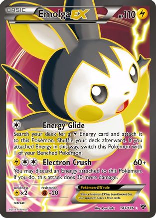 Emolga EX (Full Art) (143/146) - XY Base Set Holofoil