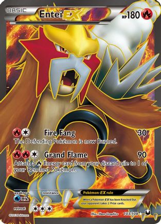 Entei EX (Full Art) (103/108) - Dark Explorers Holofoil