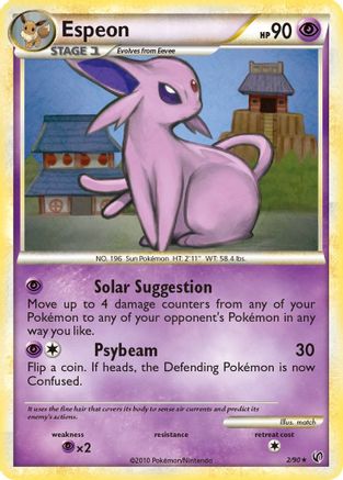 Espeon (2/90) - Undaunted Holofoil