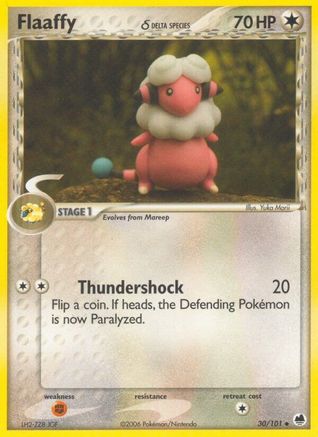 Flaaffy (Delta Species) (30/101) - Dragon Frontiers Reverse Holofoil