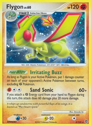 Flygon (5/132) - Secret Wonders Holofoil