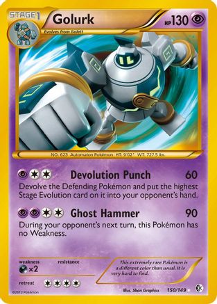 Golurk (150/149) - Boundaries Crossed Holofoil