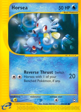 Horsea (85/147) - Aquapolis Reverse Holofoil