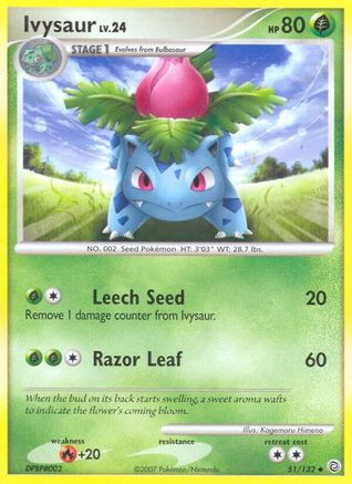 Ivysaur (51/132) - Secret Wonders Reverse Holofoil