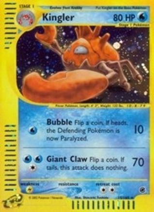 Kingler (15/165) - Expedition Reverse Holofoil