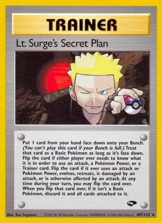 Lt. Surge's Secret Plan (107/132) - Gym Challenge 1st Edition