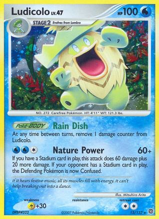 Ludicolo (13/132) - Secret Wonders Holofoil