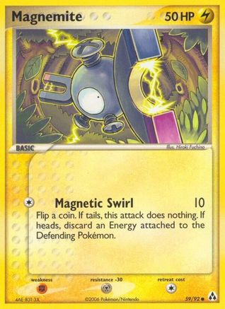 Magnemite (59/92) - Legend Maker Reverse Holofoil