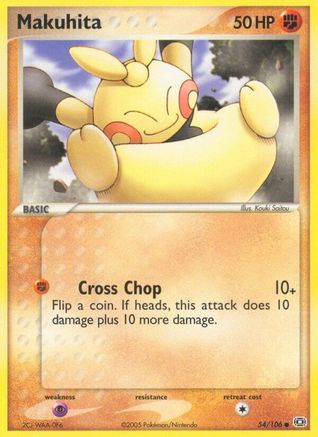 Makuhita (54/106) - Emerald Reverse Holofoil