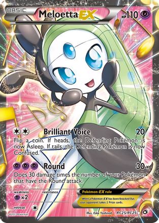Meloetta EX (Full Art) (RC25/RC25) - Legendary Treasures Radiant Collection Holofoil