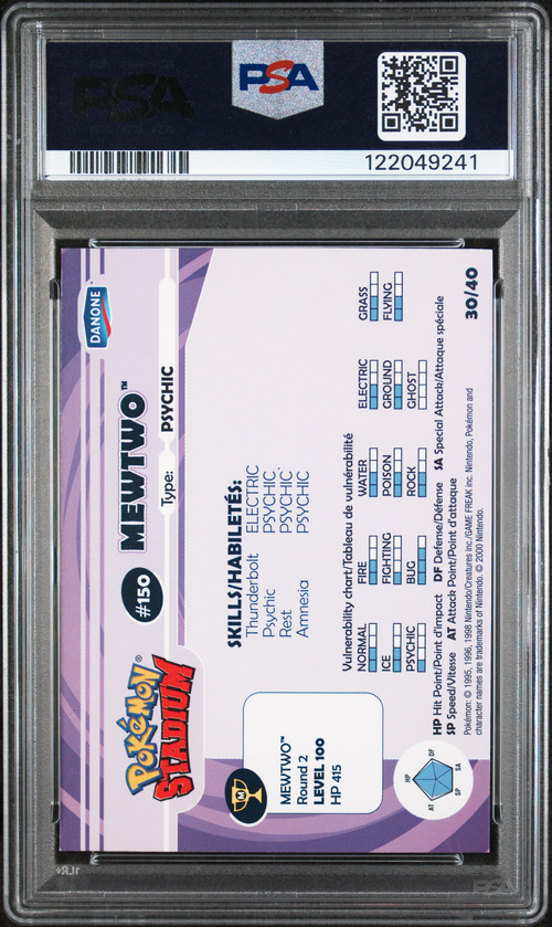 PSA Card Back