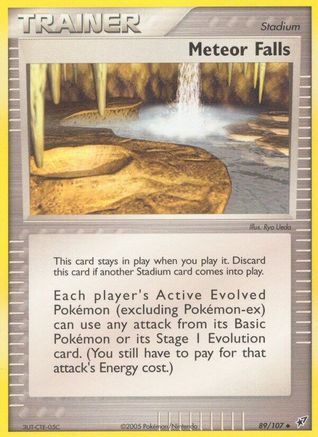 Meteor Falls (89/107) - Deoxys Reverse Holofoil