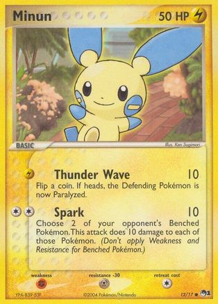 Minun (12/017) - POP Series 1