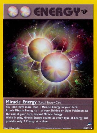Miracle Energy (16/105) - Neo Destiny 1st Edition Holofoil