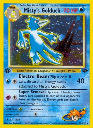 Misty's Golduck (12/132) - Gym Challenge Unlimited Holofoil