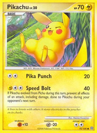 Pikachu (70/100) - Stormfront Reverse Holofoil