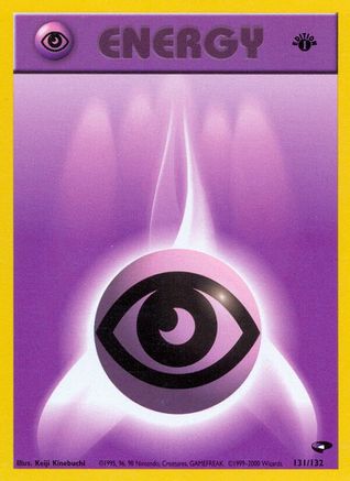 Psychic Energy (131/132) - Gym Challenge 1st Edition
