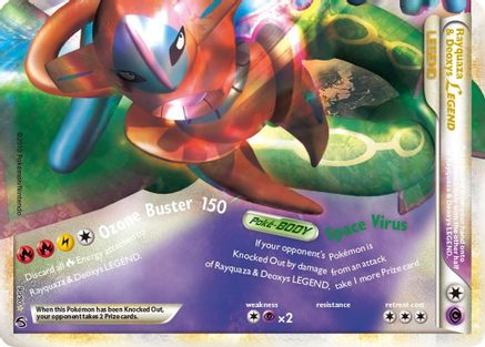 Rayquaza & Deoxys Legend (Bottom) (90/90) - Undaunted Holofoil