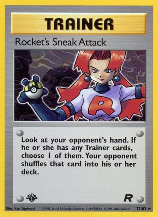 Rocket's Sneak Attack (72/82) - Team Rocket 1st Edition