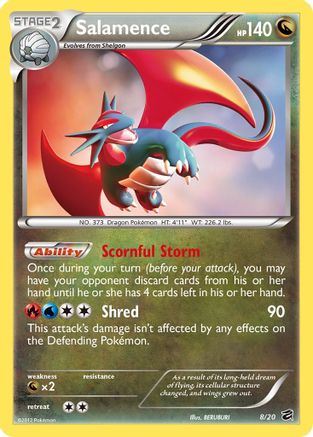 Salamence (8/20) - Dragon Vault Holofoil