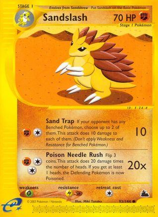 Sandslash (93/144) - Skyridge Reverse Holofoil